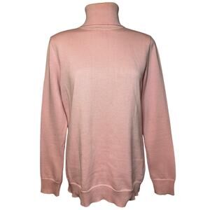 Lauren Ralph Lauren Sweater Womens Pink Knit Turtleneck Long Sleeve Size Medium